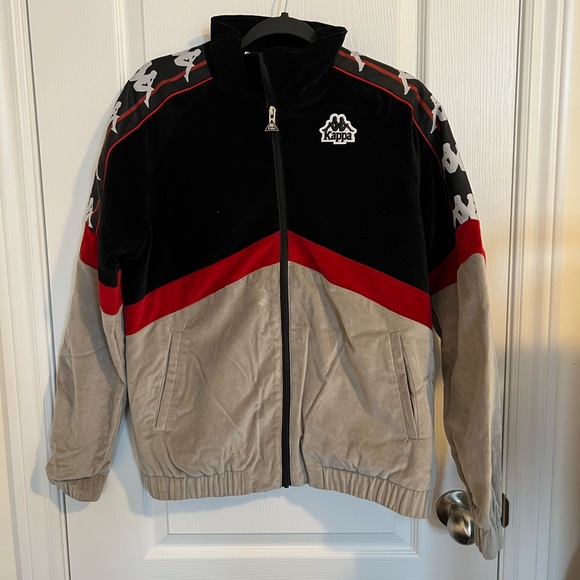 KAPPA Men's Velvet/Velour Cabrini Track Jacket - Picture 2 of 4